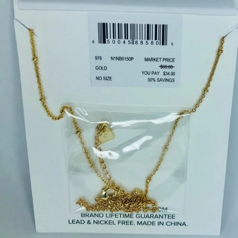 NEW 14K Goldplated Zodiac Tag Necklace Sagittarius NWT by Sterling Forever Gold - Image 10