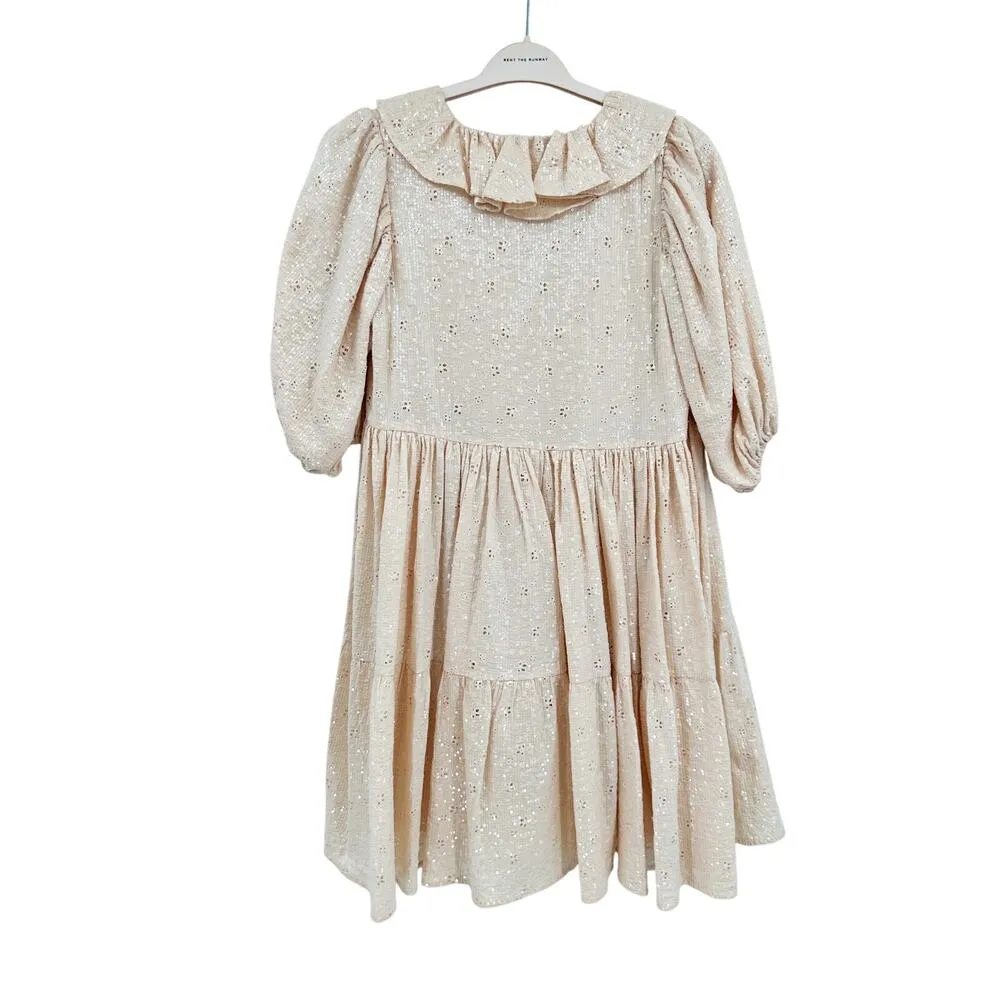 Stine Goya Women's Imperio Sequin Cotton Dress Coconut Sparkles Size S - Image 3