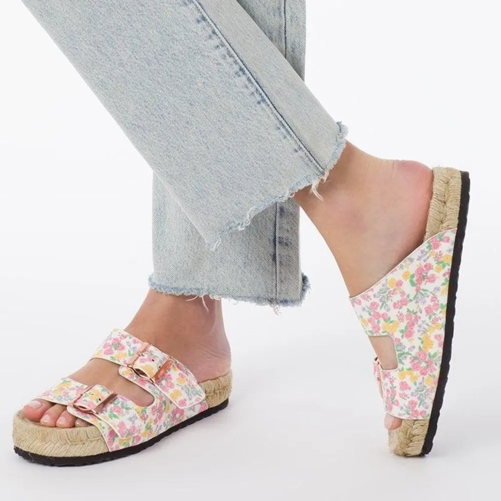 LoveShackFancy x Manebi Nordic suede braided sandals in fruit punch White Size 10 - Image 2