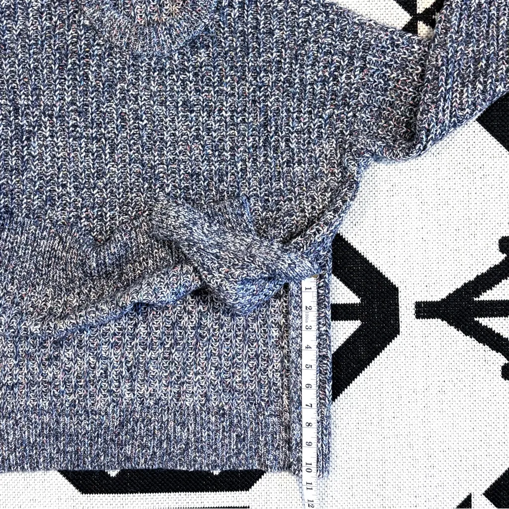 Aerie Desert Multicolor Chunky Knit Crewneck Sweater XS - Image 9