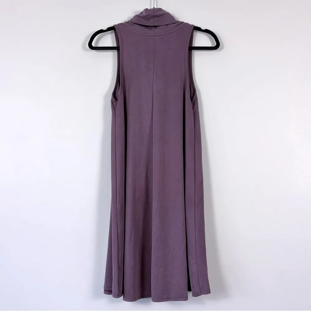 Nation LTD Flo Cowl Neck Sleeveless Modal Blend Mini Shift Dress XS - Image 3