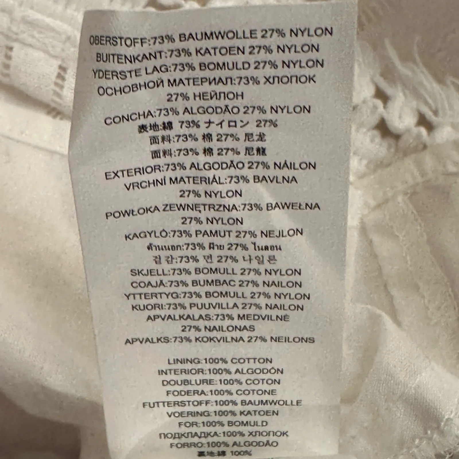 Michael Kors White Lace Blouse Women’s M Fringe Hem‎ Short Sleeve Top Classic - Image 11