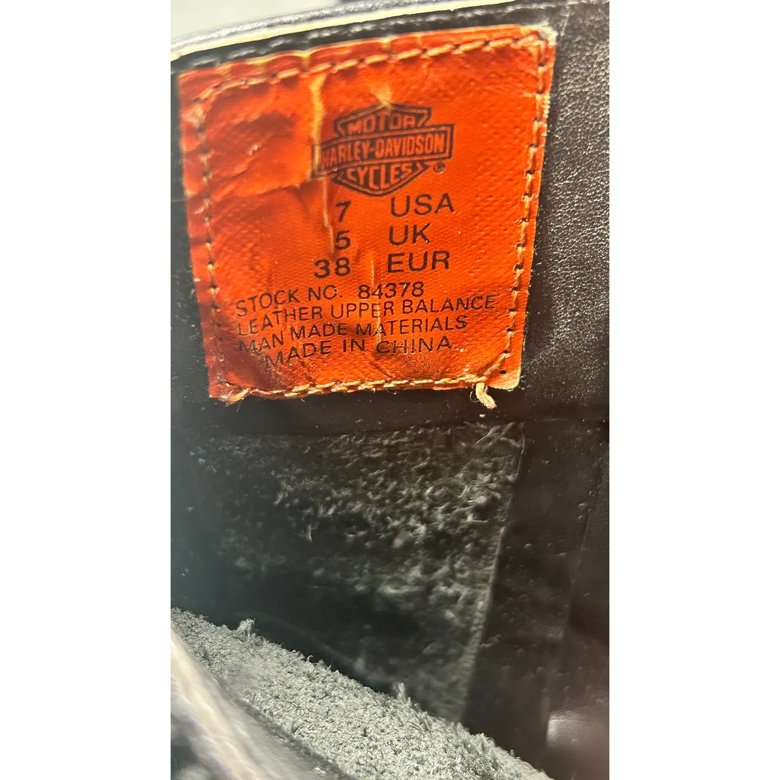 Harley Davidson Women's Black Leather Fashion Boots Brash D84378 Size 7 - Image 9