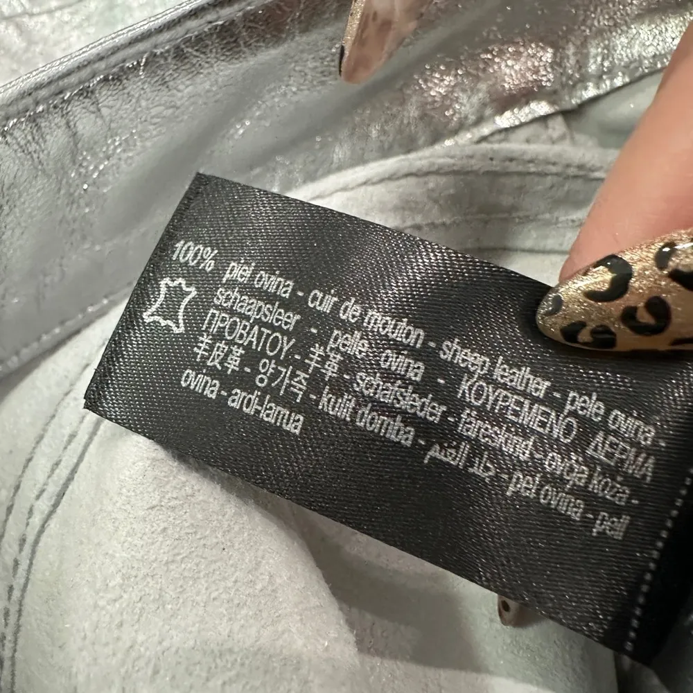 Zara Steven Meisel Metallic Leather Jeans - Image 6