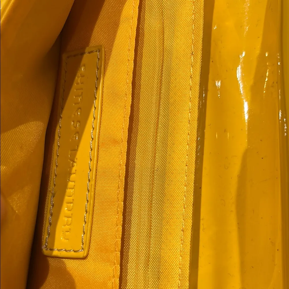Chinese Laundry Yellow Patent Leather Shoulder Bag - Image 7