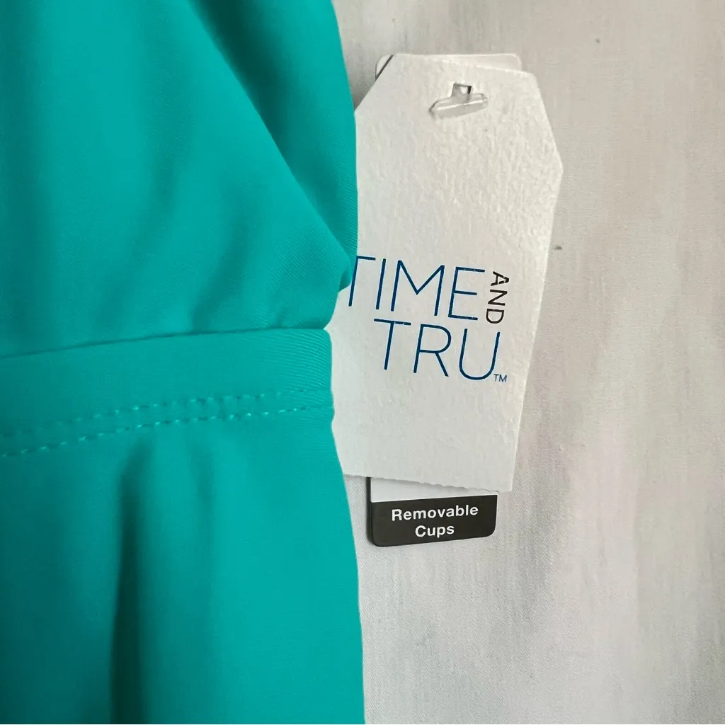 Time & Tru Plus Tankini and AVIA Active Shorts Blue Size 2X - Image 3