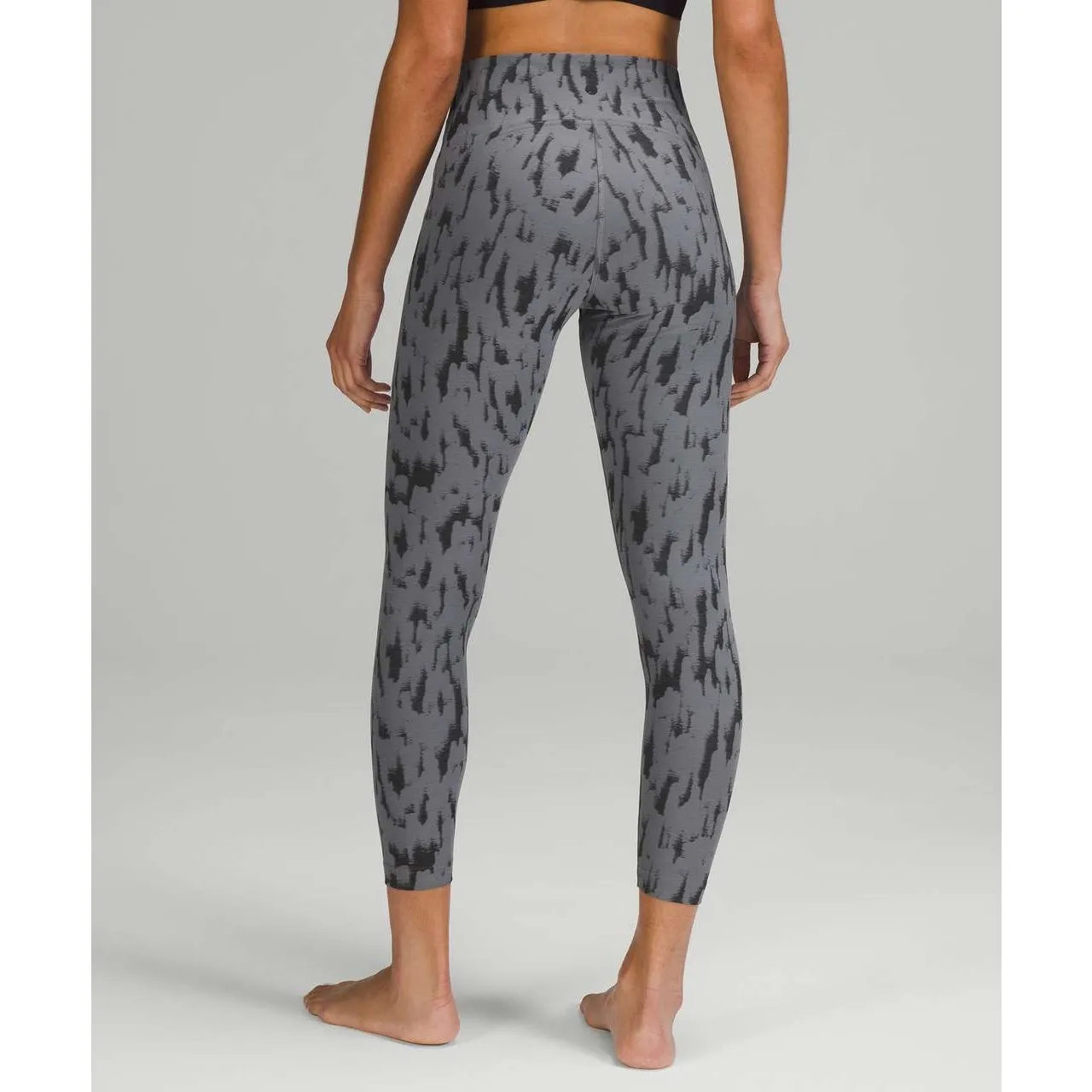 Lululemon High-Rise Tight 25" Camo Jacquard Asphalt Grey Black Sz 4 - Image 8