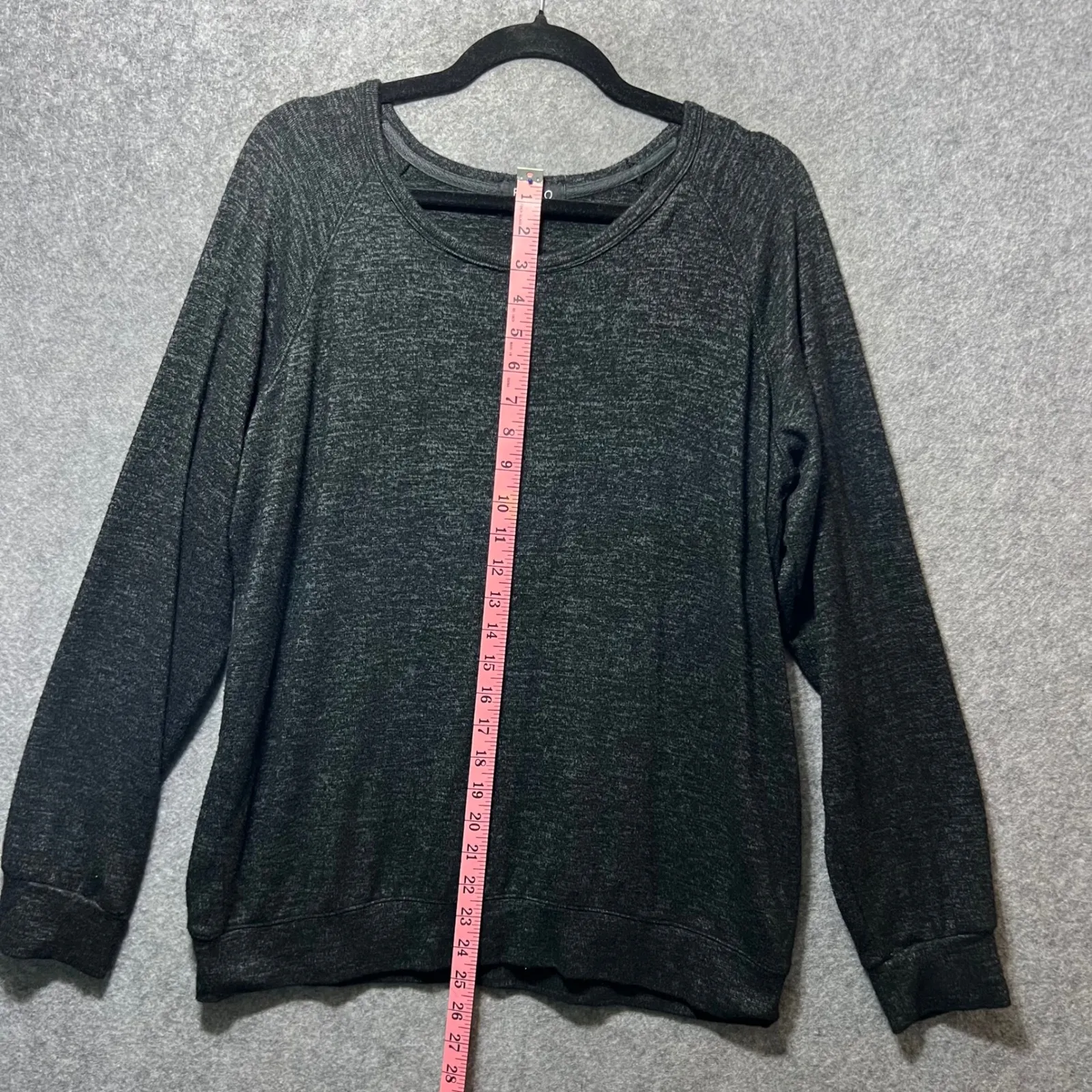 Buffalo‎ David Bitton Gray Marled Knit Long Sleeve Crew Neck Sweatshirt Top L - Image 3