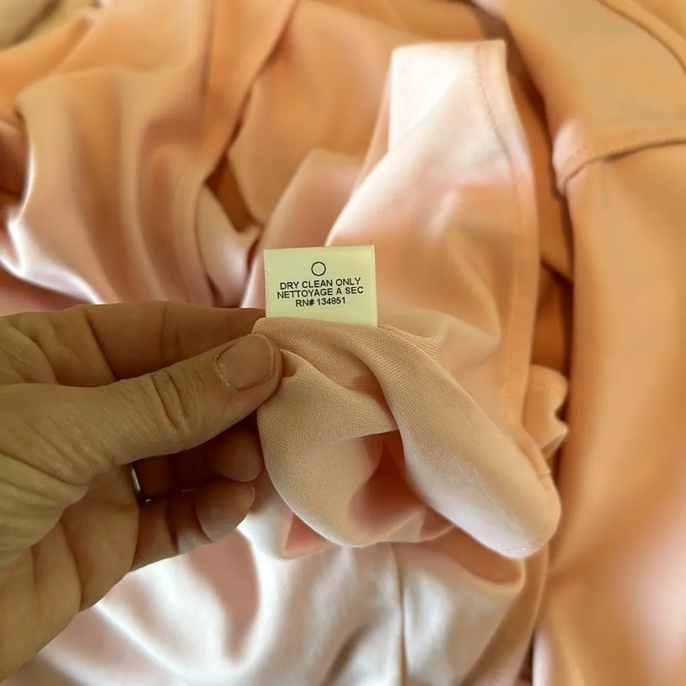 Charles Henry XL Square Neck Maxi Formal Dress Pastel Pink Minimalist HOCO Event - Image 8