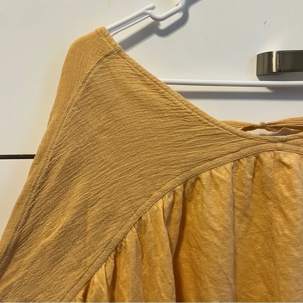 Free People Wrap Surplice Top Orange - Image 5