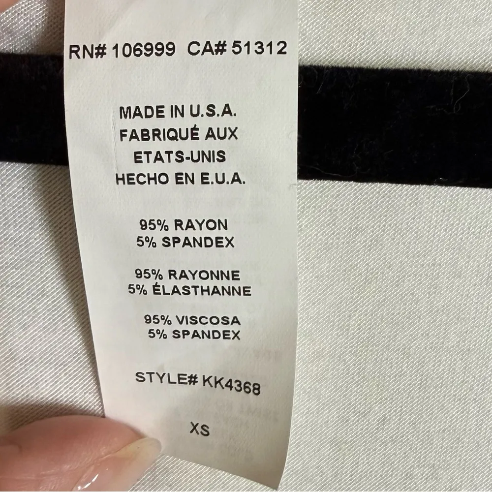 Minimalist White Tiered Babydoll Tank Soft Stretch Casual XS Festival Boho Flowy - Image 8