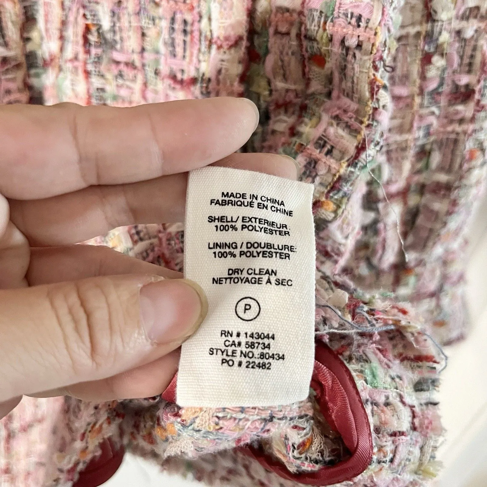 Avec Les Filles Long Pink Shacket in Spring Pinks size M Oversized - Image 9