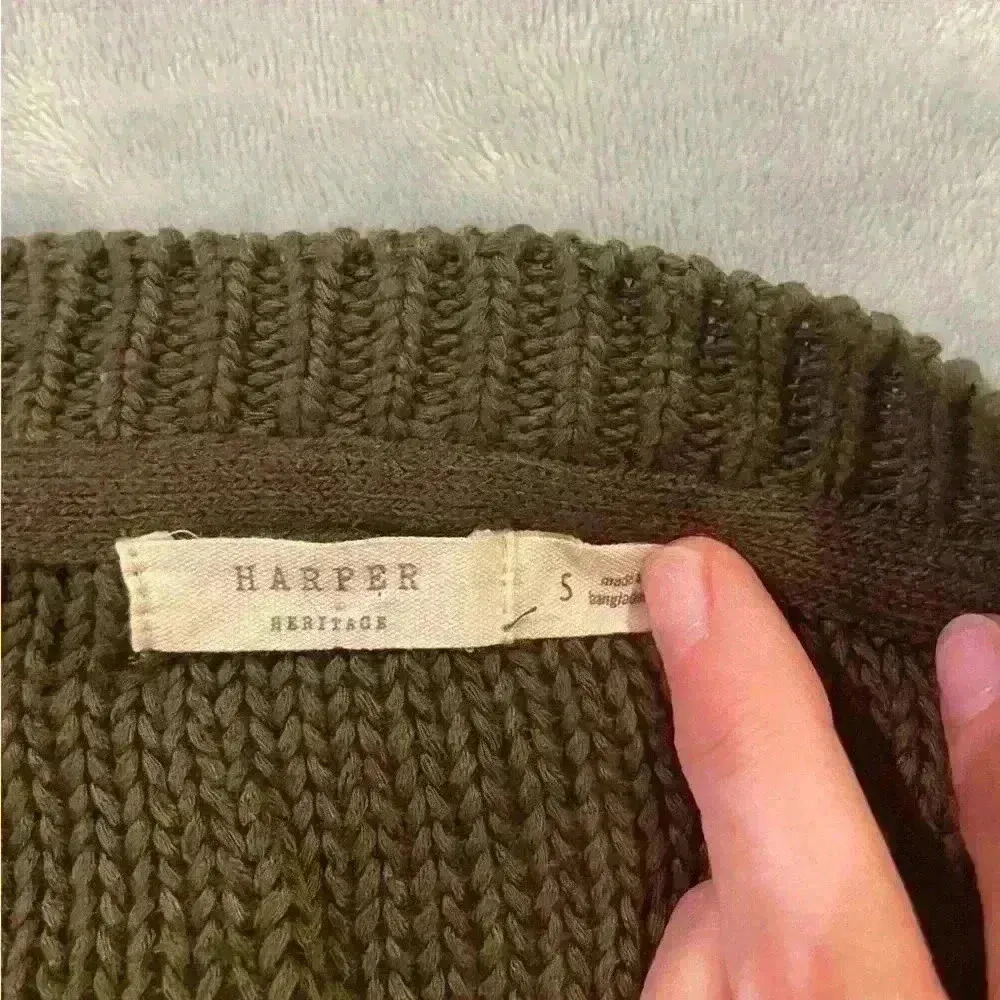 Women’s Green Harper Sweater - Image 3