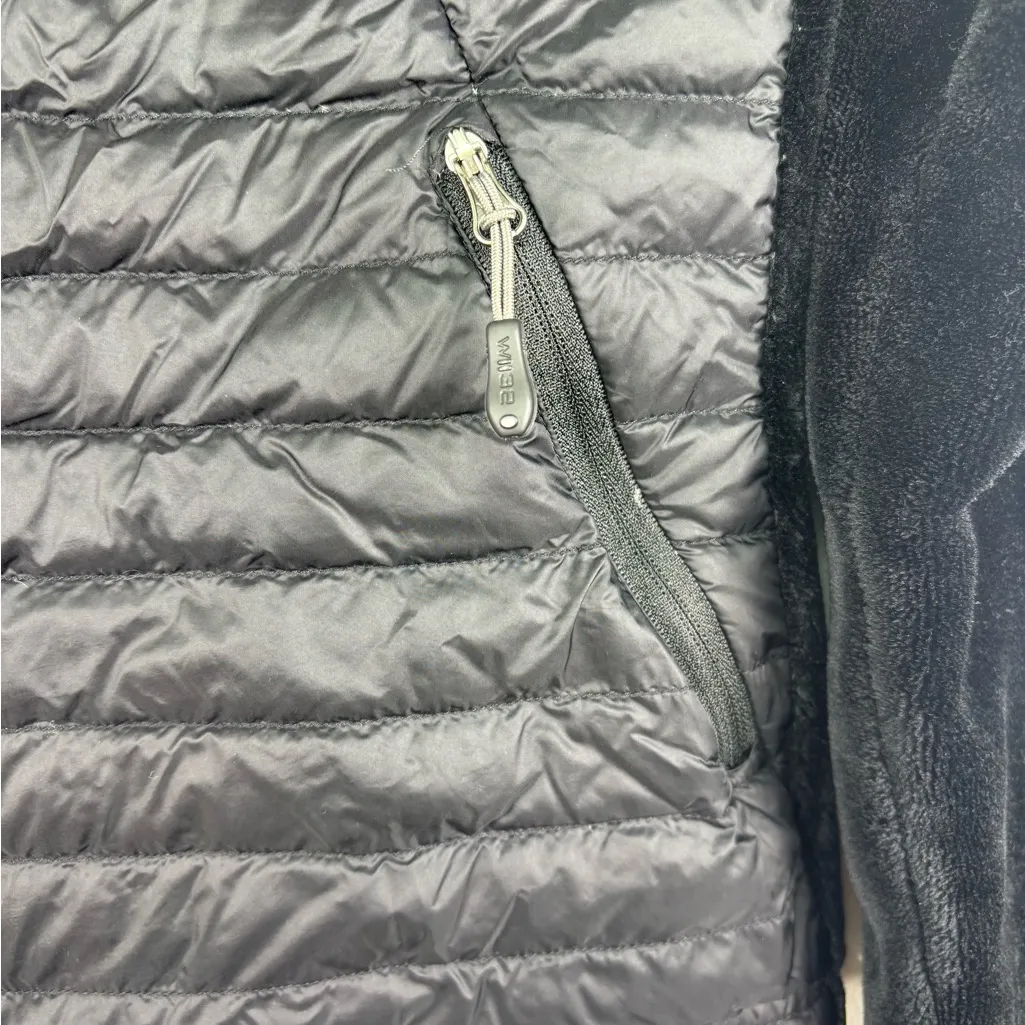 32 Degrees S Stormy Night Mixed Media Plush Quilted Lightweight Jacket Black - Image 3