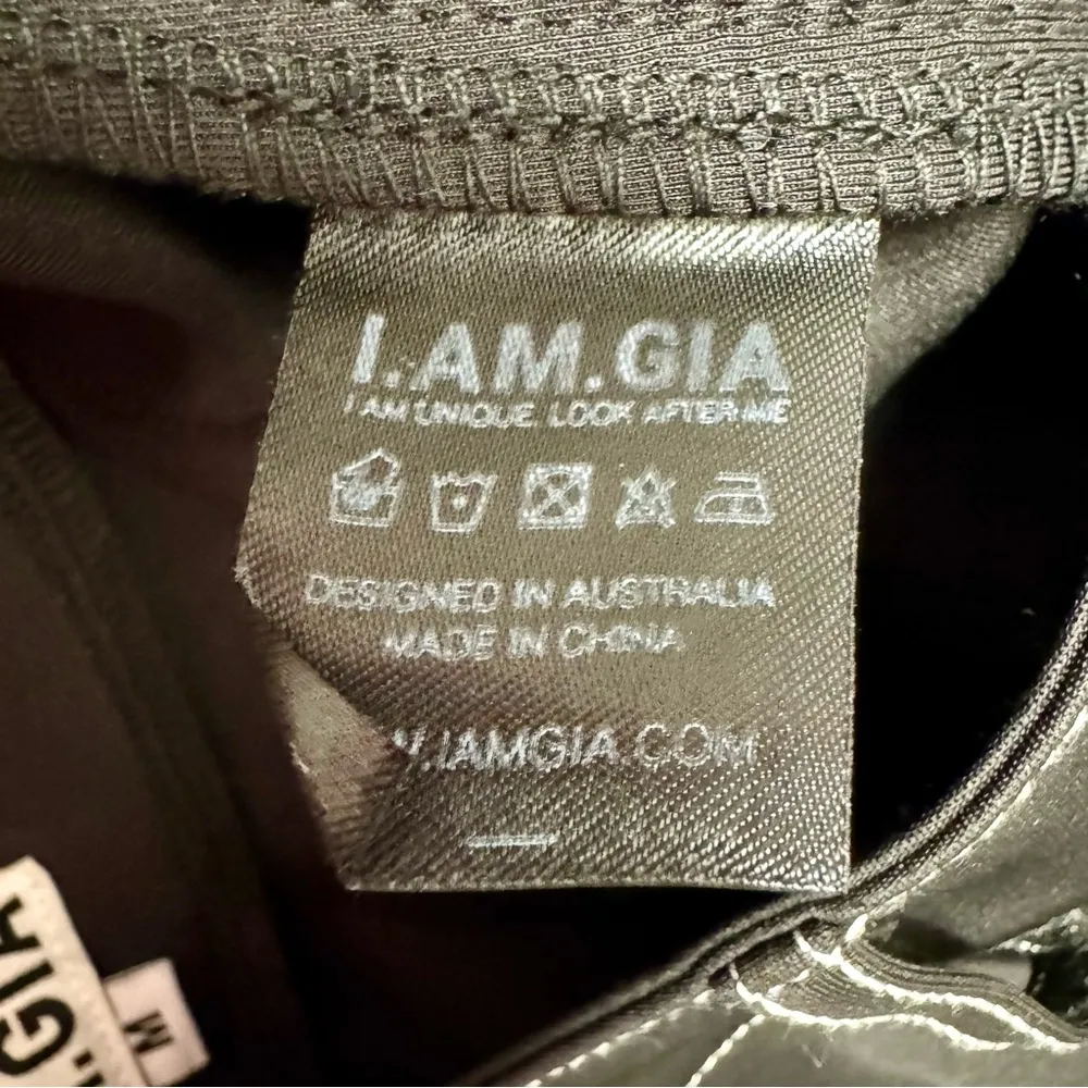 I.AM.GIA. Slater Pants High Rise Flare Side Stripe Black Medium M - Image 7