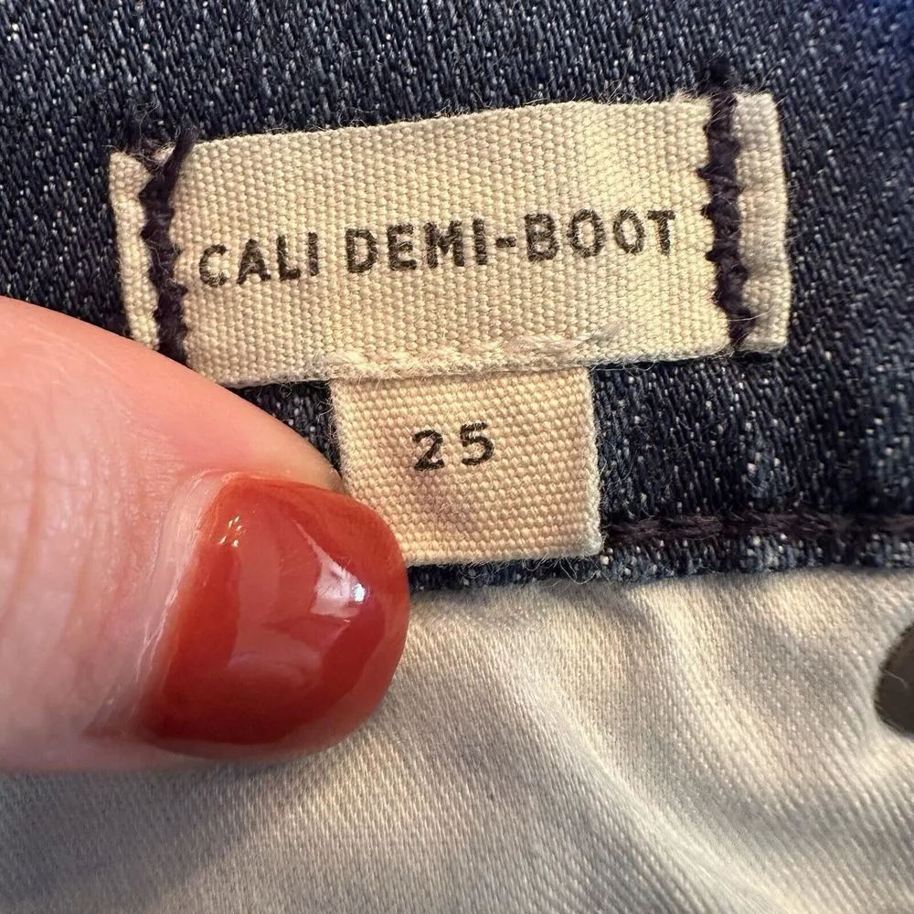 Madewell Womens Size 25 Cali Demi Boot Cropped Star Moon Celestial Edition Jeans - Image 5