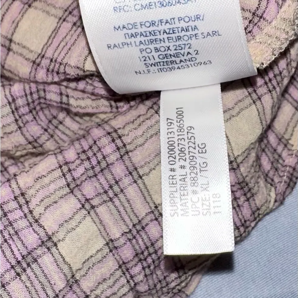 Chaps • Ruffle Tunic with Long Sleeves and Tie feature • Size XL - Image 9