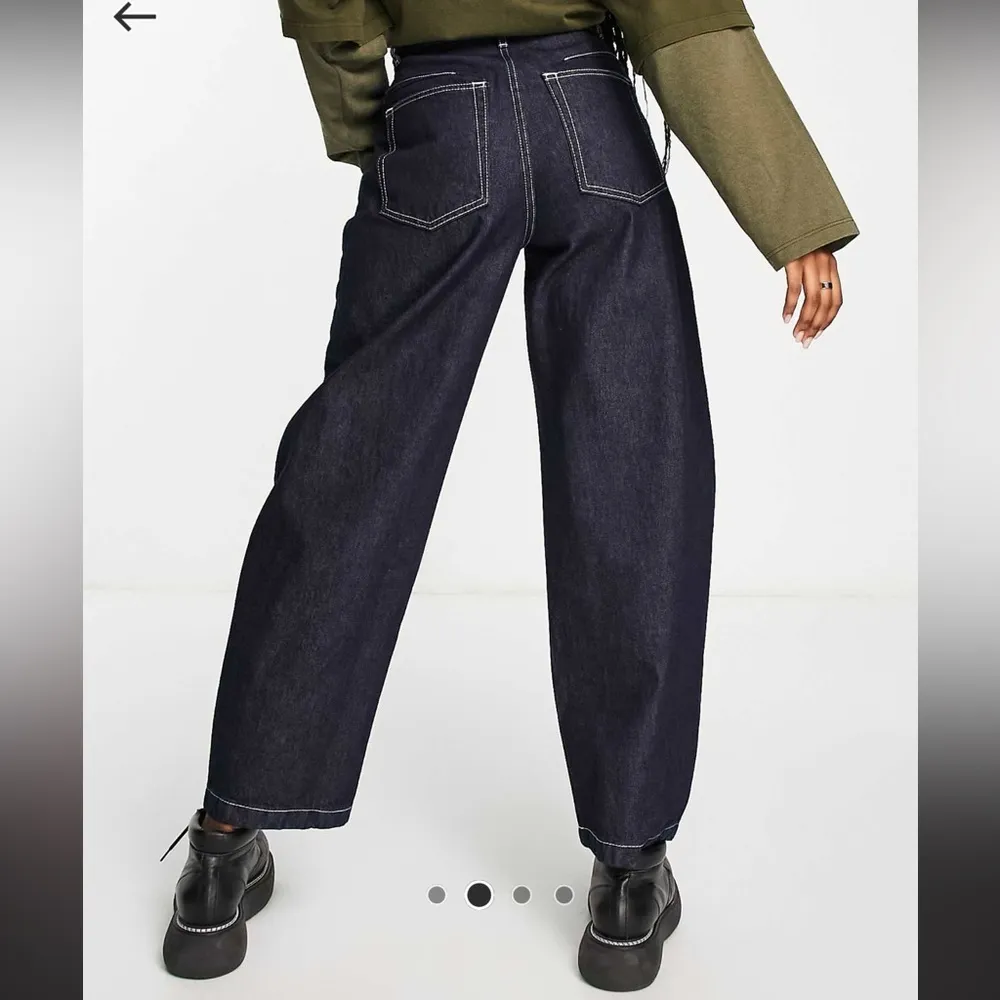 Topshop / Women’s barrel leg jean / raw indigo / 26 - Image 3