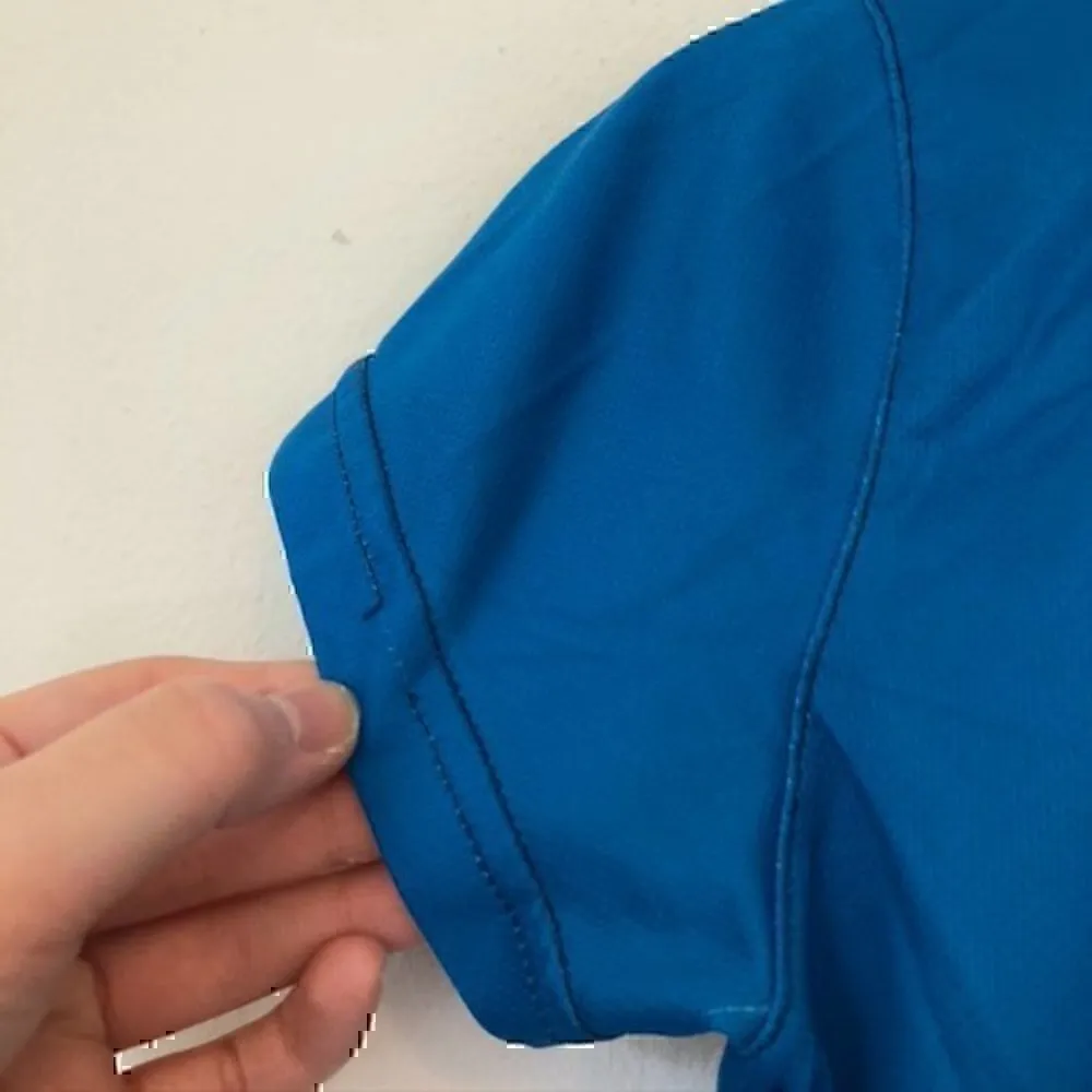 BOOMBAH Turquoise Blue Pink Purple Spellout Logo Short Sleeve Active Tee Medium - Image 10