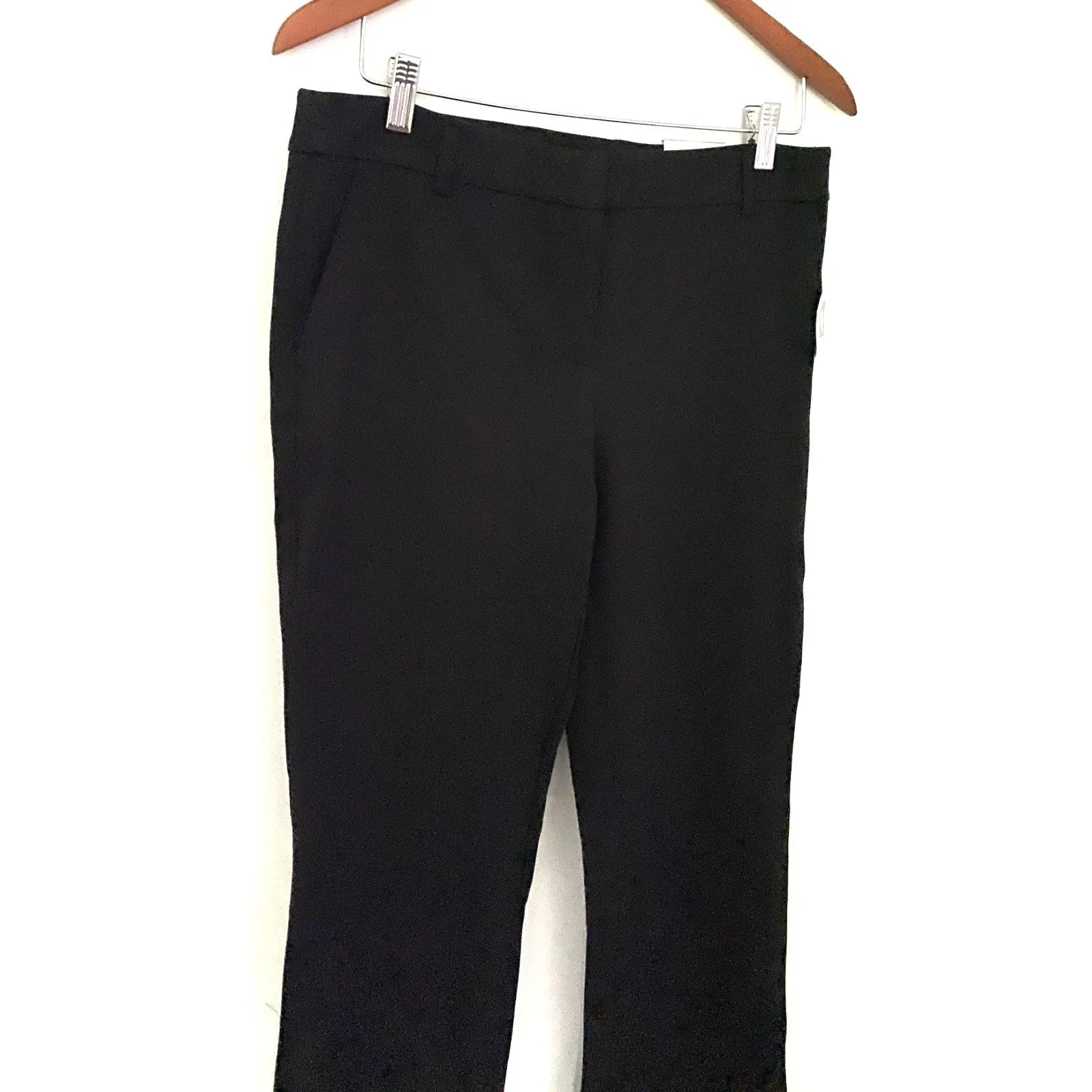 NWT Anne Klein Black Stretchy Trousers Dressy Dress Office Career Pants Sz 6 - Image 2