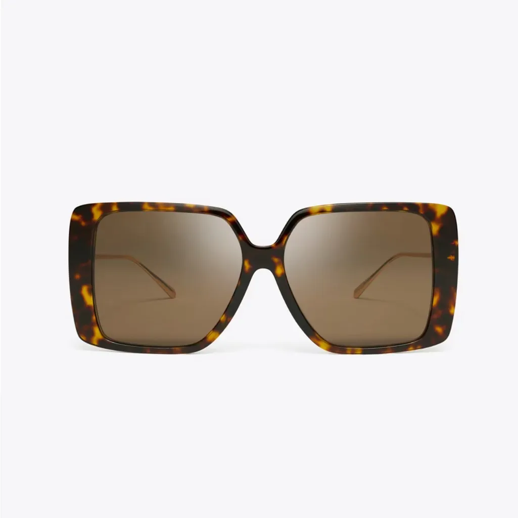 💯 AUTHENTIC NEW‎ TORY BIRCH MILLER OVERSIZED SQUARE SUNGLASSES - Image 2
