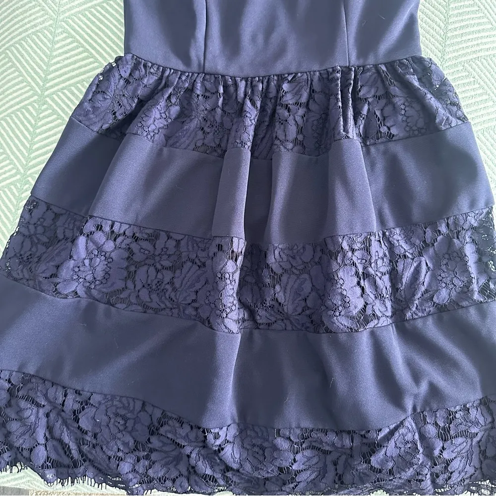 Betsey Johnson Navy Cocktail Dress - Image 4