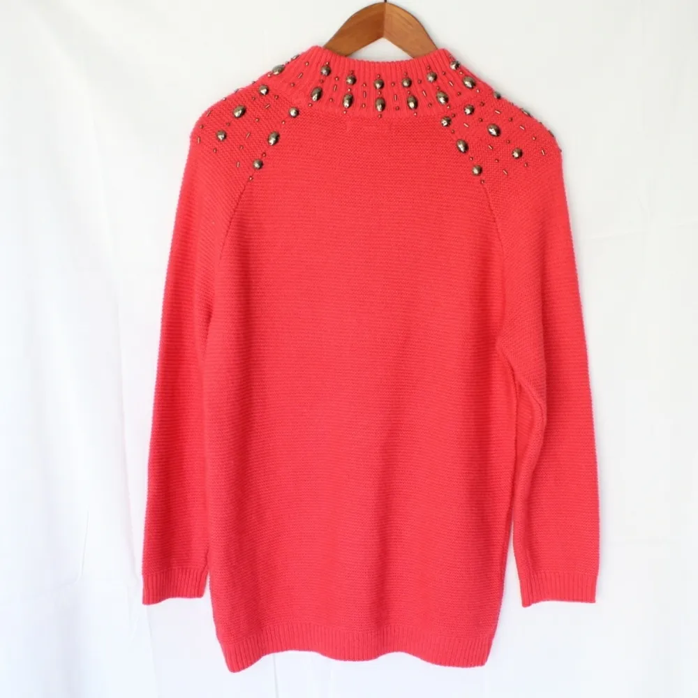 NY&Co | Coral Embellished Sweater Pink - Image 2