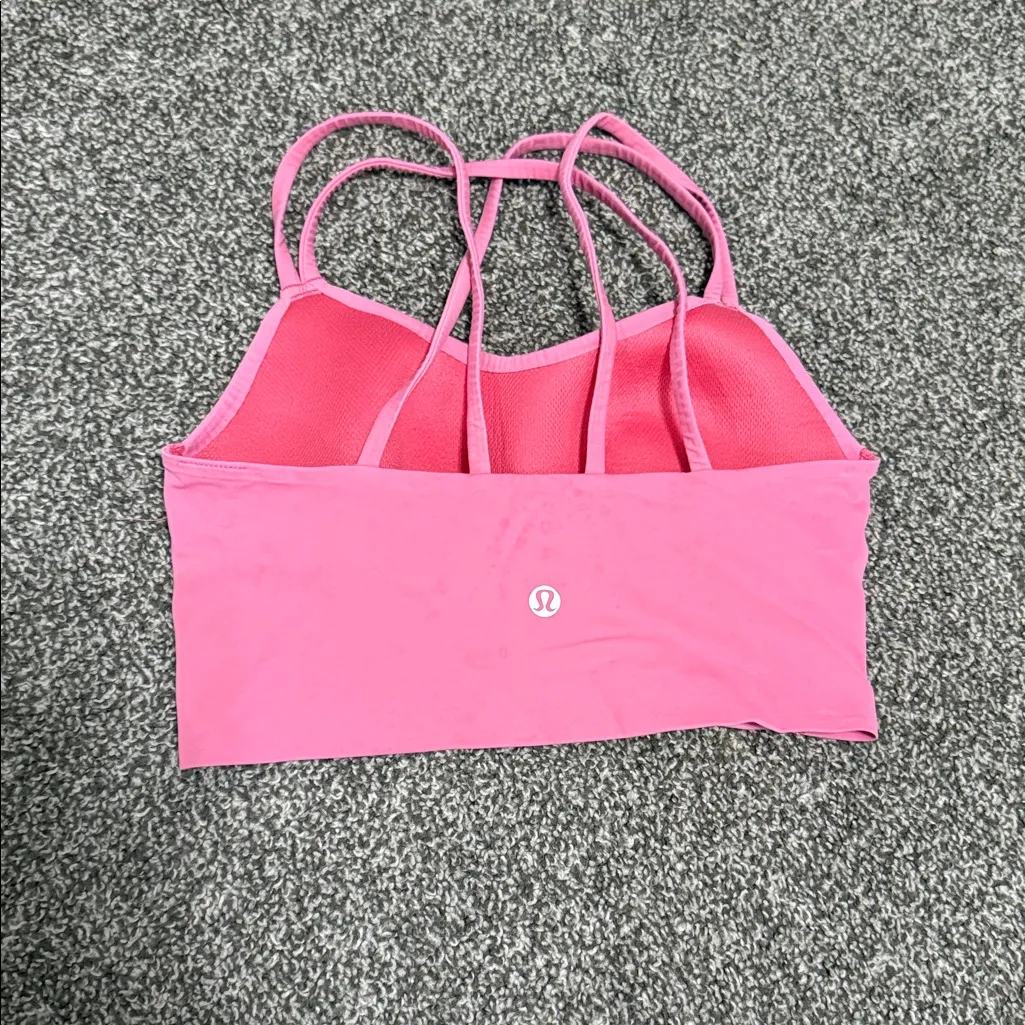 Lululemon  Pink Long Line Cloud Bra - Image 2