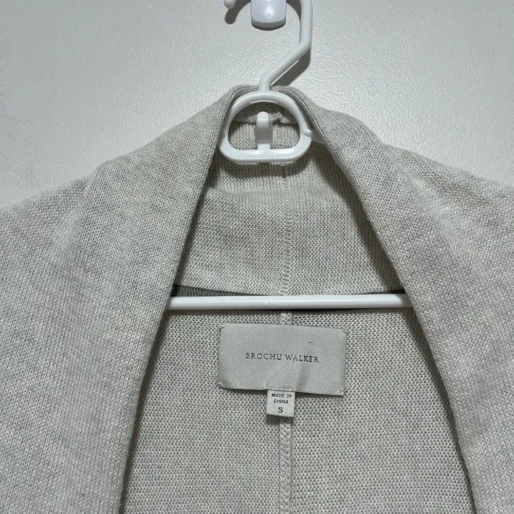 Brochu Walker‎ Moro Cardigan Cotton Cashmere Blend Size Small - Image 6