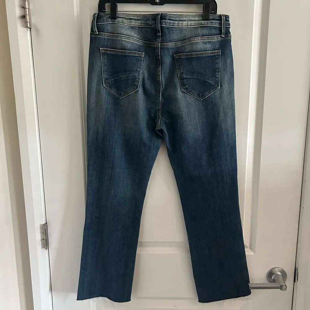 DRIFTWOOD Blue Ankle Cropped Jeans with Raw Hem - Image 6