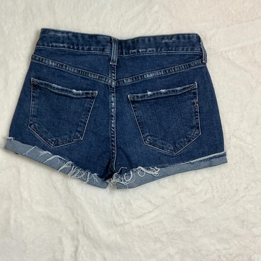 Express Blue Jean Shorts with Rolled Hems - Image 2