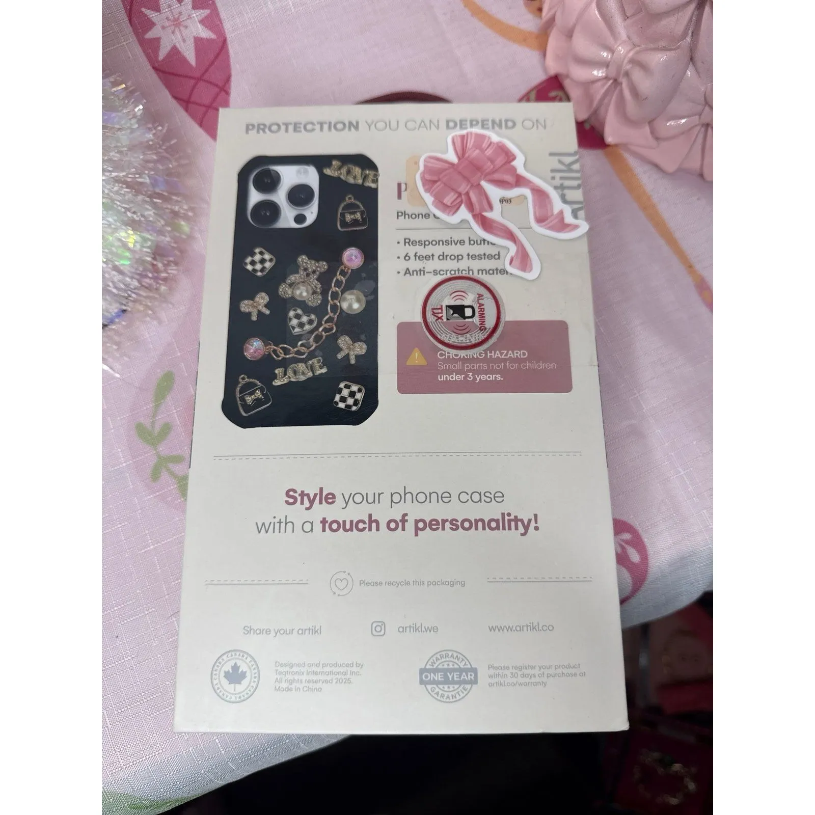 Artikl iPhone 16 Pro Max Coquette Pop Charms Phone Case - Image 5