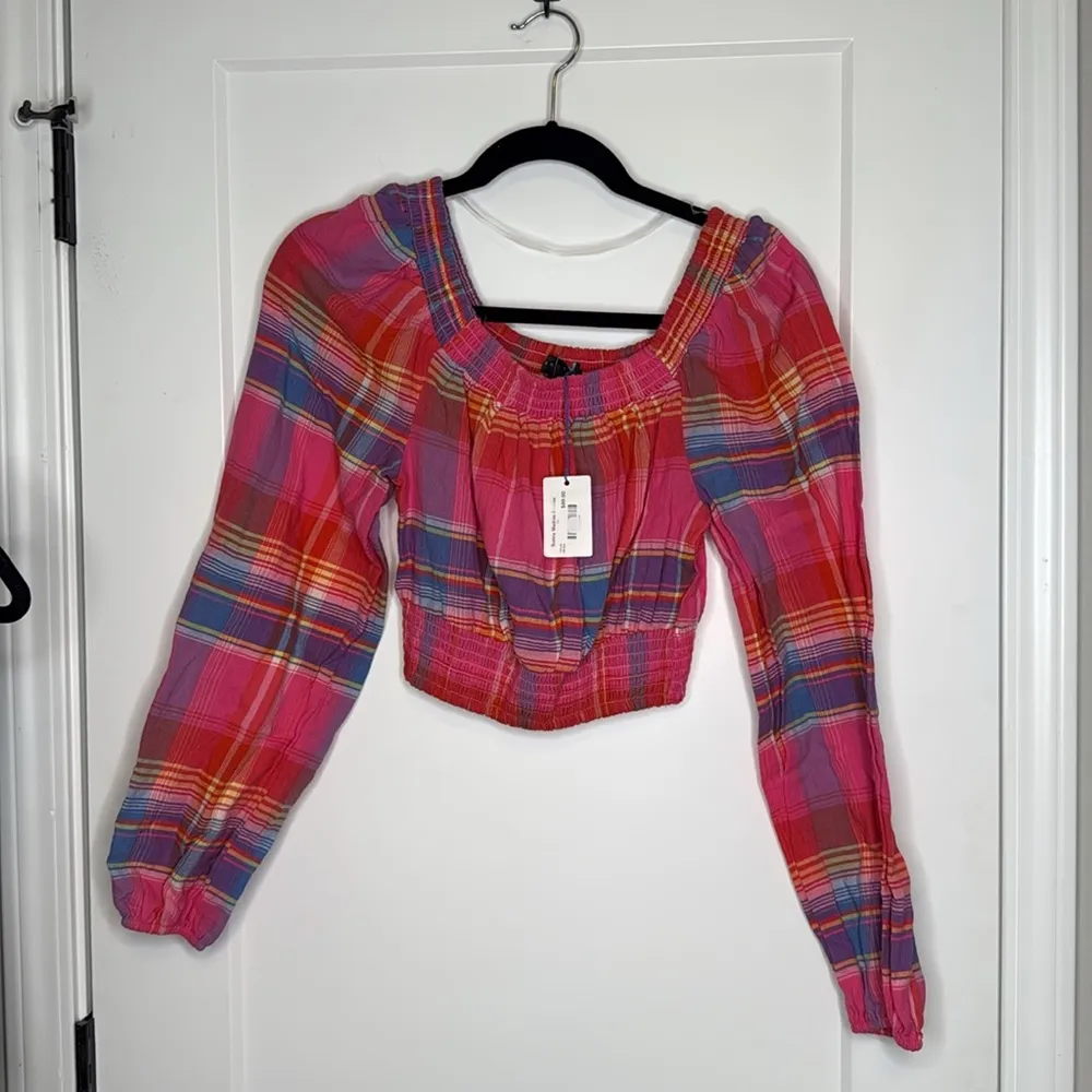 NWT Sanctuary Sunny Madras Colorful Plaid Women's Cropped Top‎ - XS - Image 5
