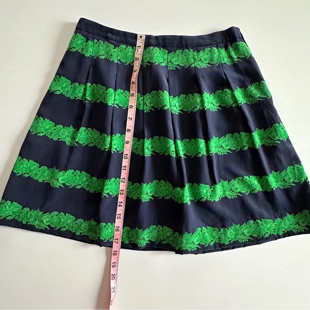 J.Crew Navy Silk Mini Skirt Size 6 Y2K Style - Image 12