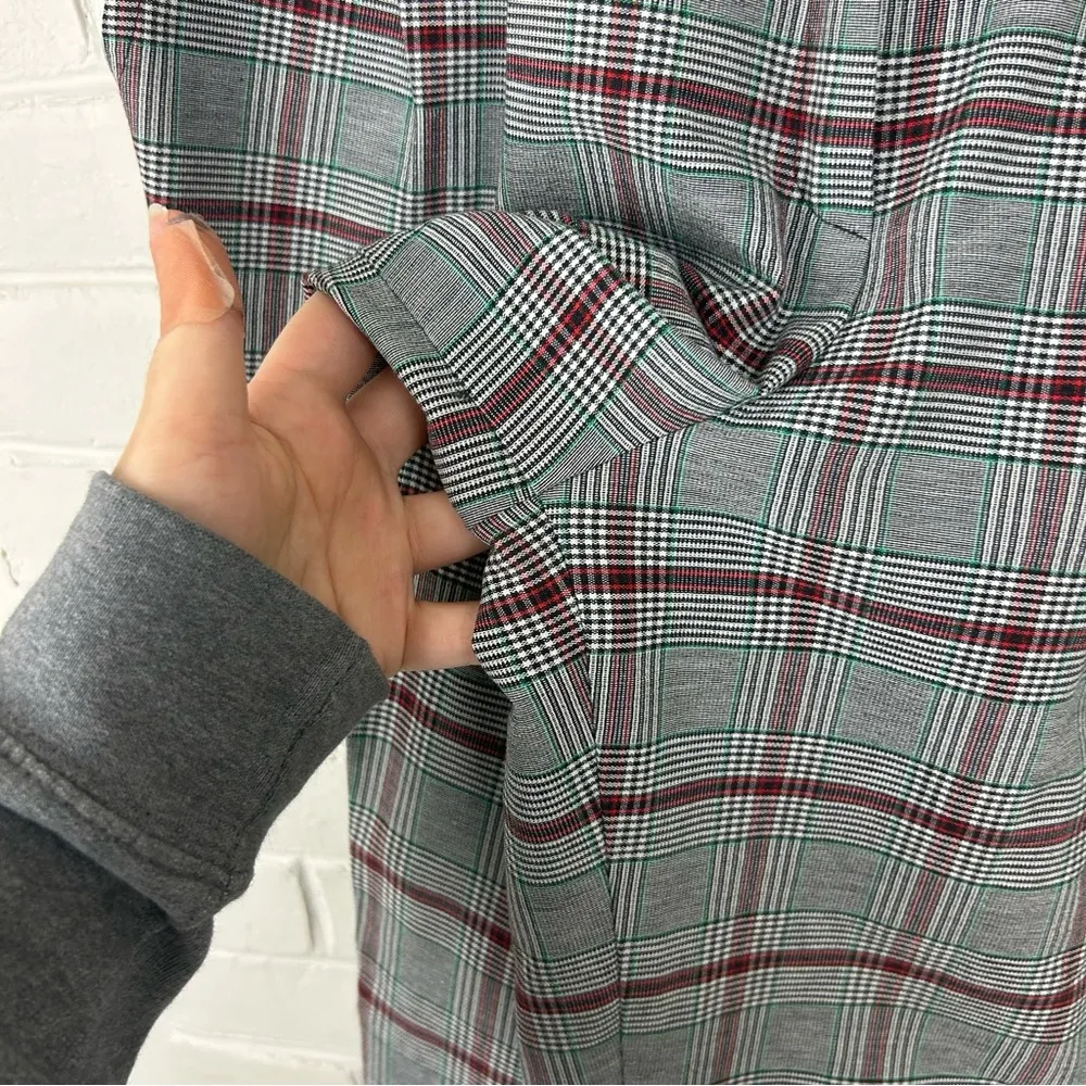 Counterparts Vintage Holiday Plaid Pleated Stirrup Leg Pants Size M - Image 11