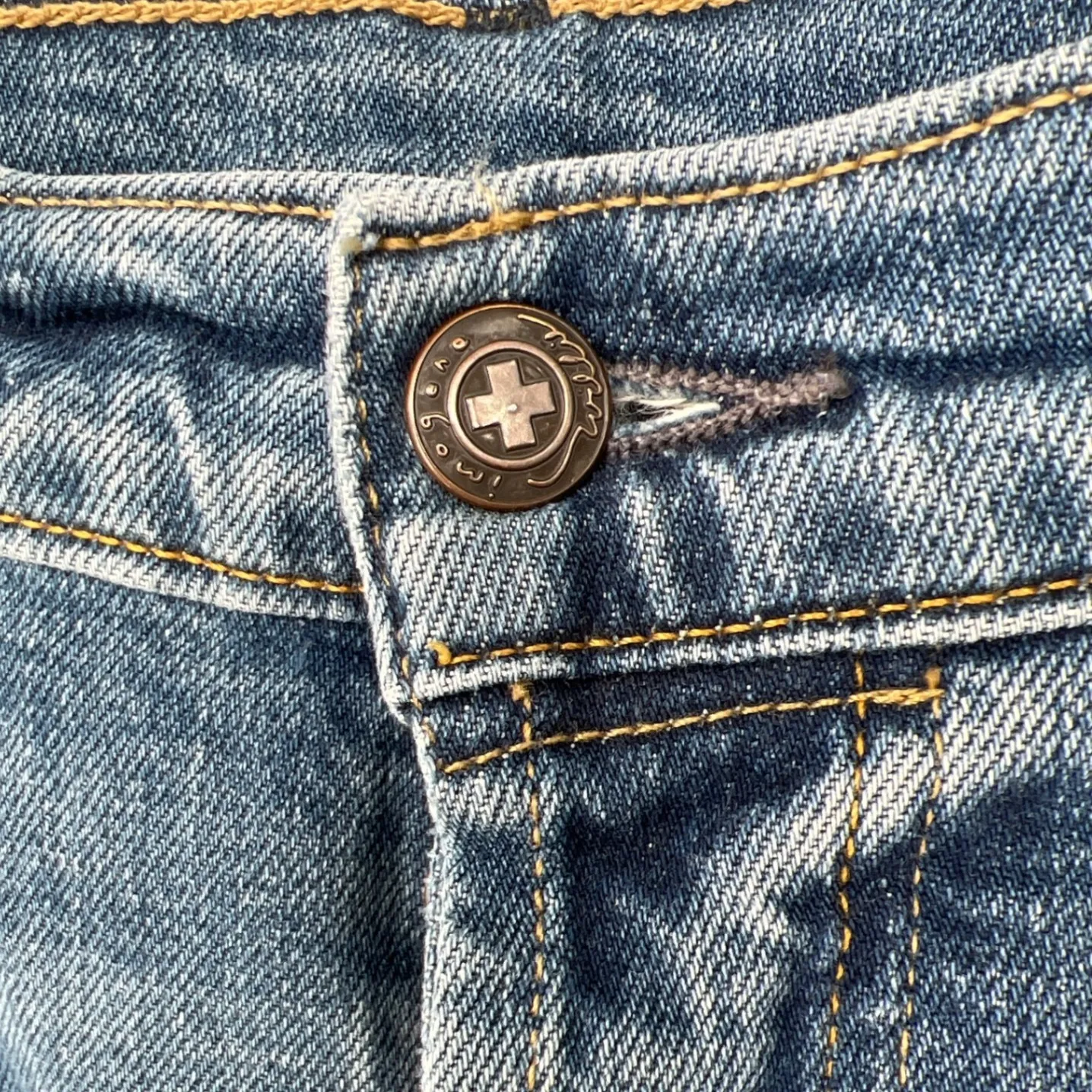 Imogene + Willie James Straight Leg Jeans Size 33 Premium Denim Medium Wash EUC - Image 12