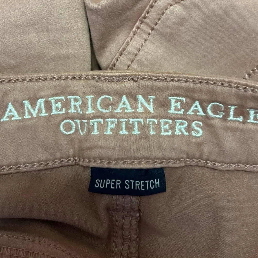 American Eagle Outfitters Pink Skinny Low Rise Super Stretch Jegging Pants Sz 2 - Image 4