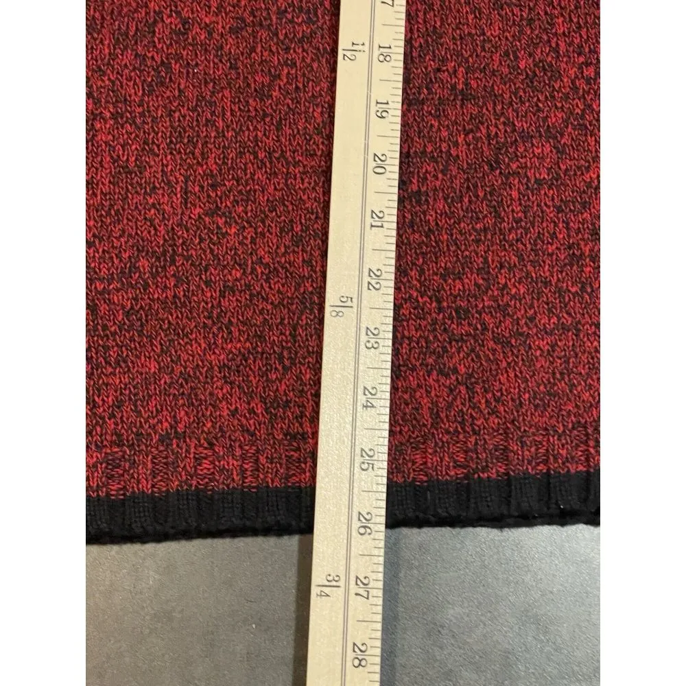 Jeanne pierre  Red 💯 Cotton Knit‎ Stretch Pullover Turtleneck Sweater,  S B-1004 - Image 6