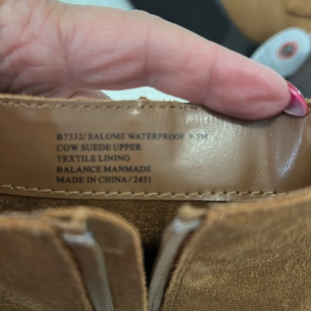 Blondo  Salome Waterproof Suede Ankle Boots Camel - Image 11