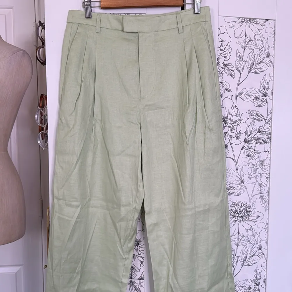 Rails Marnie light lime green apple linen blend pants - Image 6