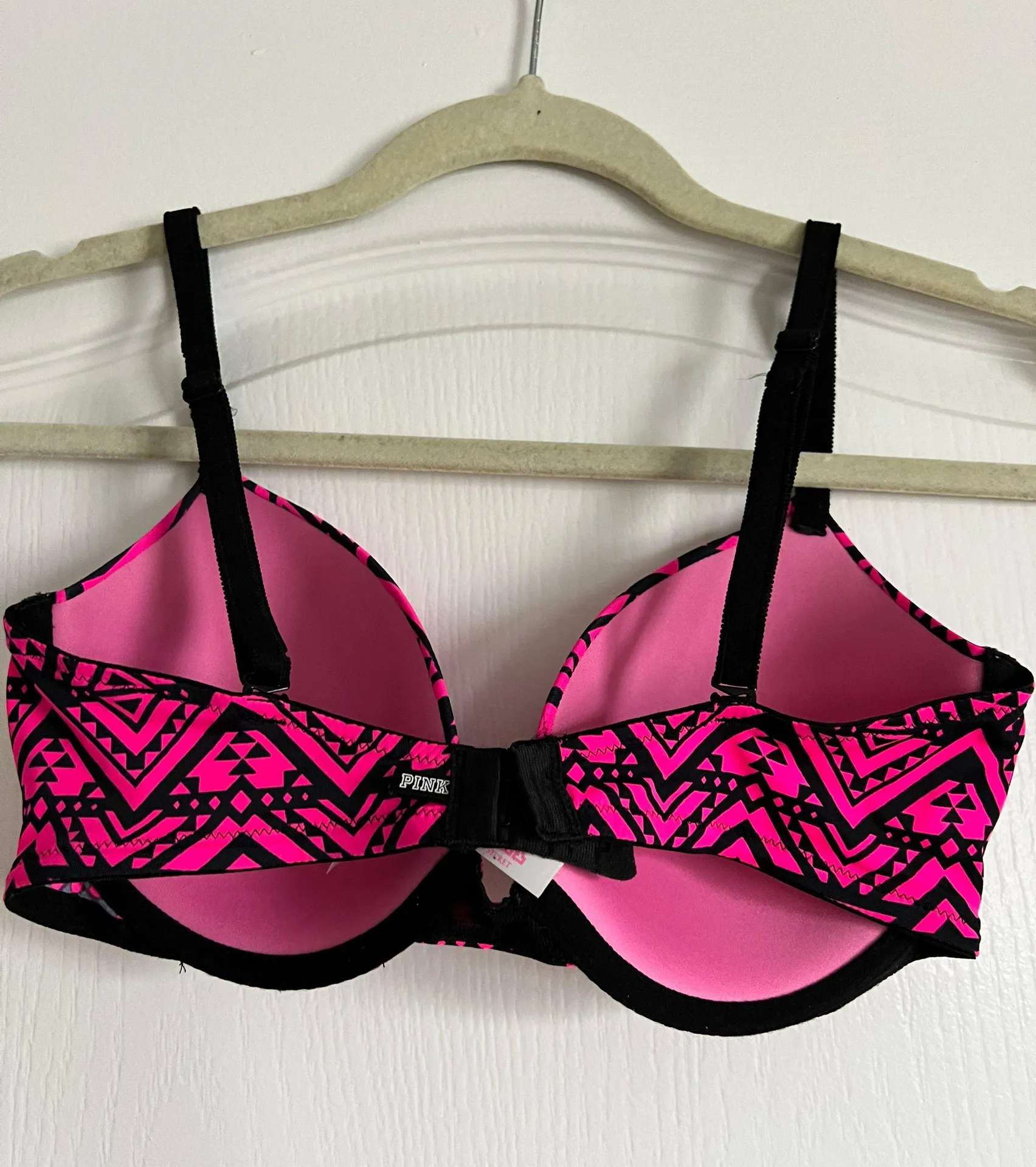 PINK Victoria’s Secret Pink And Black Bra  - Image 3