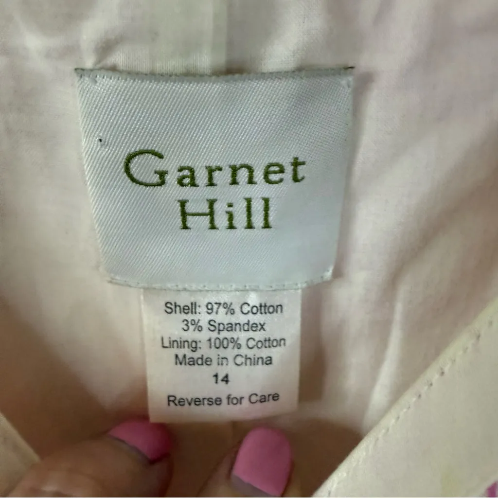 Garnet Hill Spaghetti Strap Aline‎ Dress Size 14 Bubble Gum Pink Preppy - Image 4