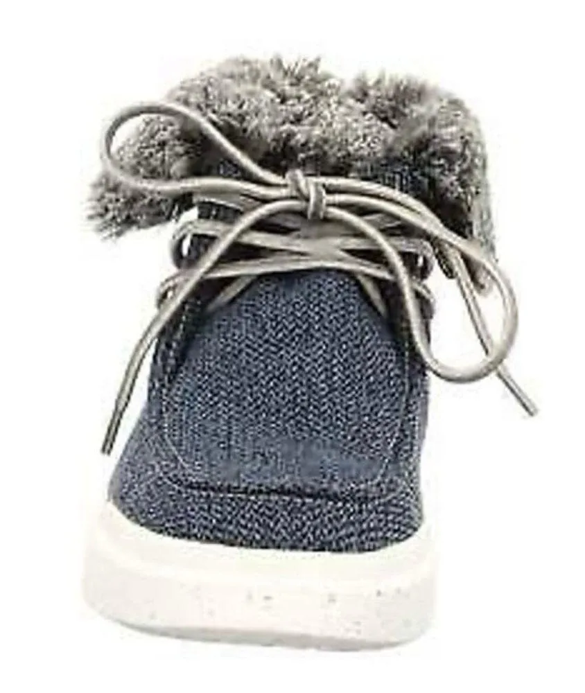 ROMIKA Helsinki 03 Frisco Faux Fur Lined
Sneaker Booties Size Eu 41 New in Box Blue - Image 7