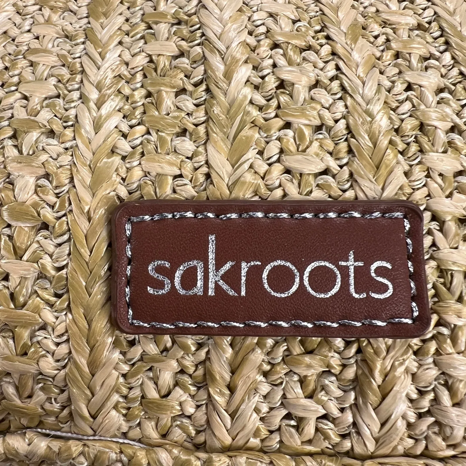 Sakroots Ellis Small Straw Satchel Shoulder Bag New Condition Tassels Owl Charm - Image 3