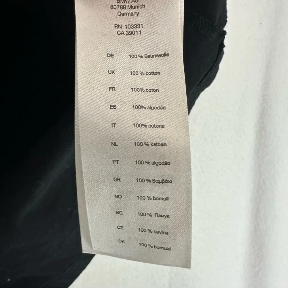 BMW Motorsport Short Sleeve Car T Shirt Womens M Black Size M - Image 5