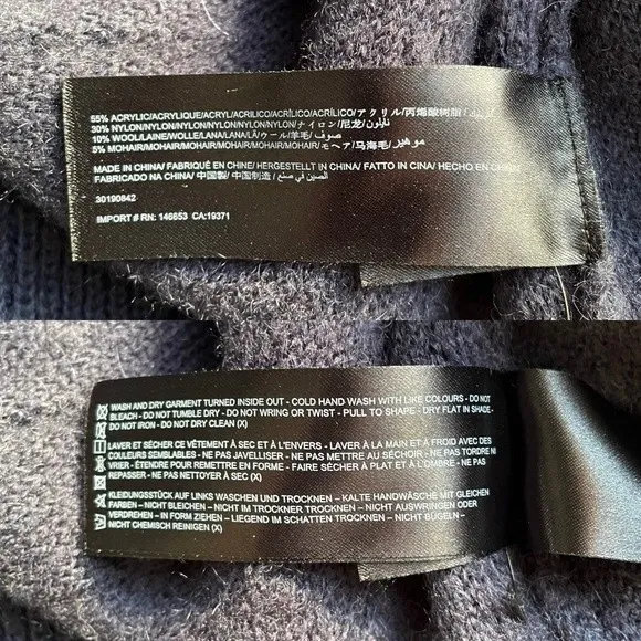 Keepsake The Label Melody Knit Sweater Dress Midnight Blue Midi Size Small US 4 - Image 13