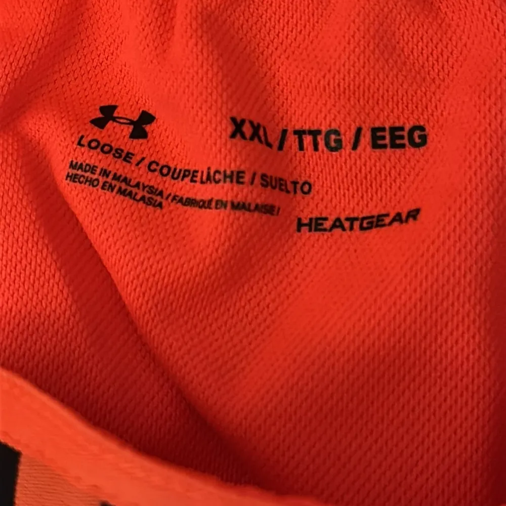 Under Armour Women's Orange Shorts with side pockets - Image 6