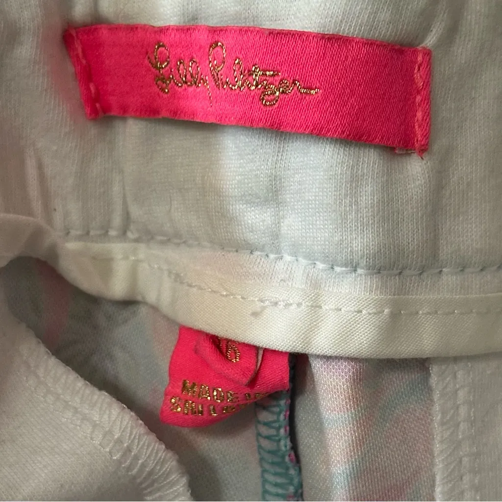 Lilly Pulitzer Women’s Size 16 Blue Pink Seaweed Samba 9” Natia Bermuda Shorts - Image 5