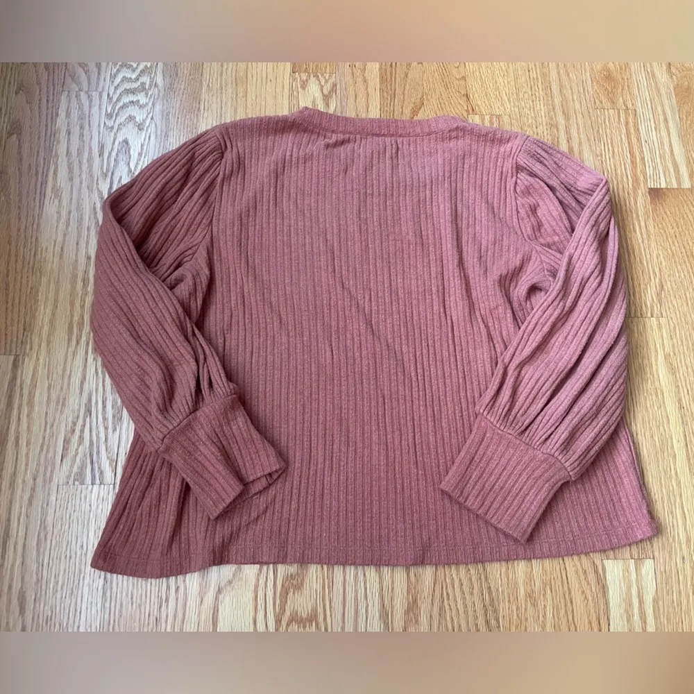 Madewell Women's Ribbed Bubble Sleeve Shirt - Image 3