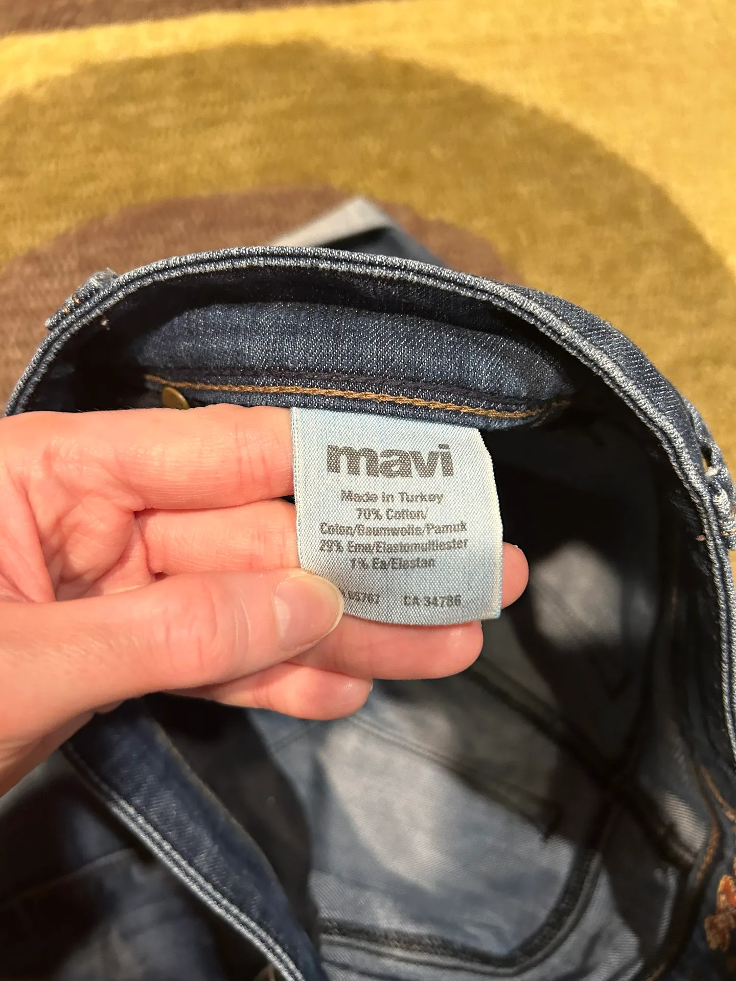 Mavi Vanna Y2K Style Low Rise Dark Wash Denim Jean Shorts Size 24 Waist - Image 4